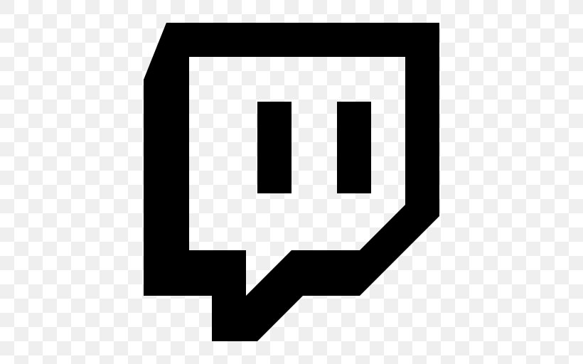 Twitch Download, PNG, 512x512px, Twitch, Area, Black And White, Brand, Font Awesome Download Free