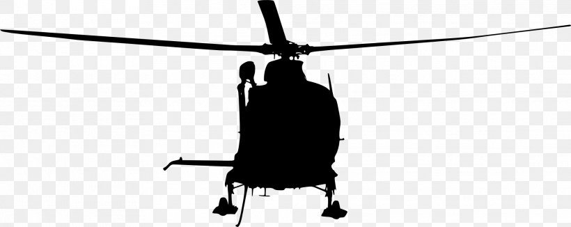 Helicopter Aircraft Silhouette, PNG, 2026x806px, Helicopter, Aircraft, Black, Black And White, Helicopter Rotor Download Free