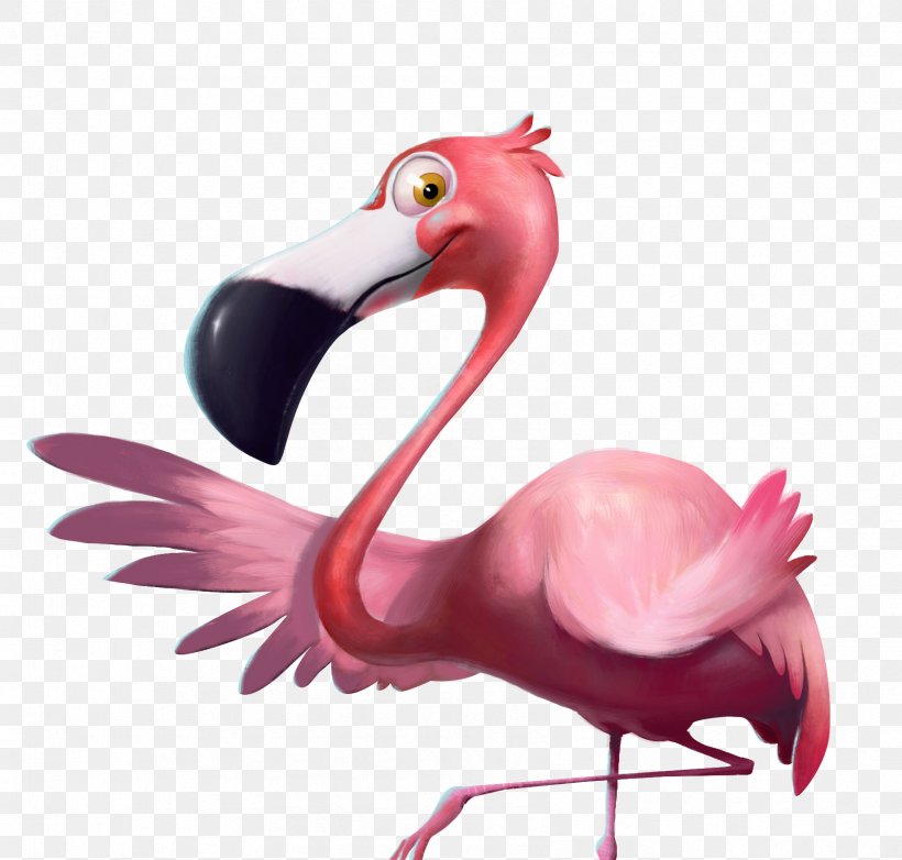 Flamingo Bird Cartoon, PNG, 1684x1608px, Flamingo, Art, Beak, Bird, Book Illustration Download Free