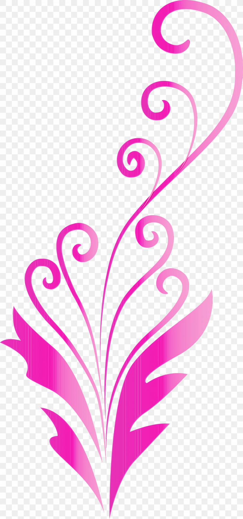 Pink Magenta Pattern Plant Ornament, PNG, 1406x2999px, Flower Frame, Decoration Frame, Floral Frame, Magenta, Ornament Download Free