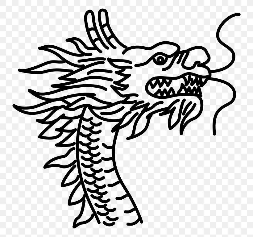 China Chinese Dragon Drawing Qing Dynasty, PNG, 768x768px, China, Art, Artwork, Beak, Black Download Free