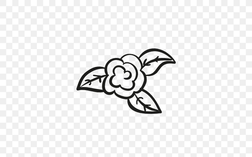 Flower Rose Clip Art, PNG, 512x512px, Flower, Area, Black, Black And White, Drawing Download Free