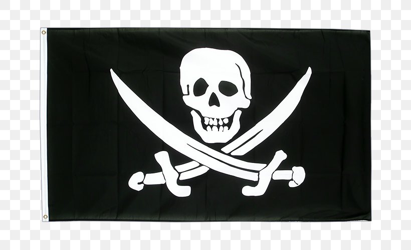 Jolly Roger Flag Of Senegal Republic Of Pirates Piracy, PNG, 750x500px, Jolly Roger, Banner, Black, Brand, Brethren Of The Coast Download Free