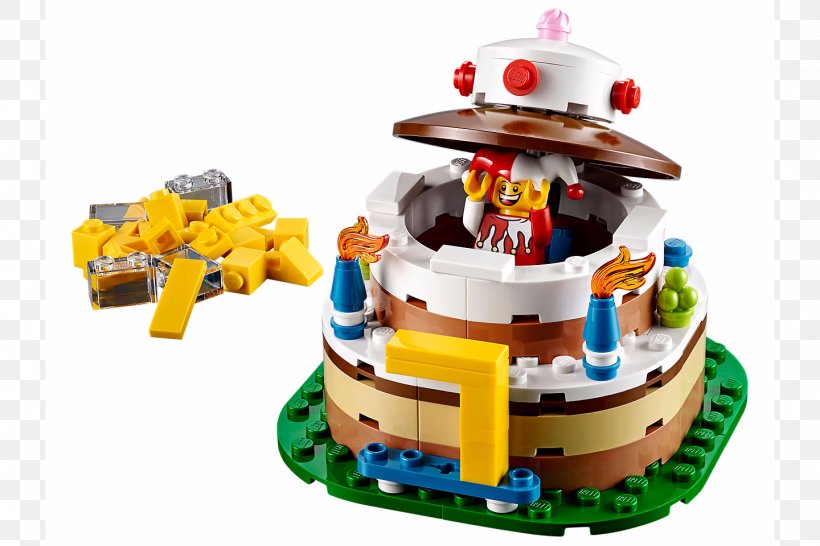 LEGO 40153 Birthday Table Decoration Toy Birthday Cake Lego Minifigures, PNG, 1440x960px, Lego, Birthday, Birthday Cake, Bricklink, Cake Download Free