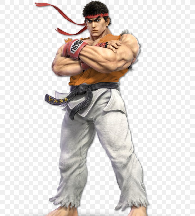 Super Smash Bros. Ultimate Ryu Nintendo Switch Super Smash Bros. For Nintendo 3DS And Wii U Street Fighter II: The World Warrior, PNG, 849x942px, Super Smash Bros Ultimate, Action Figure, Aggression, Arm, Costume Download Free