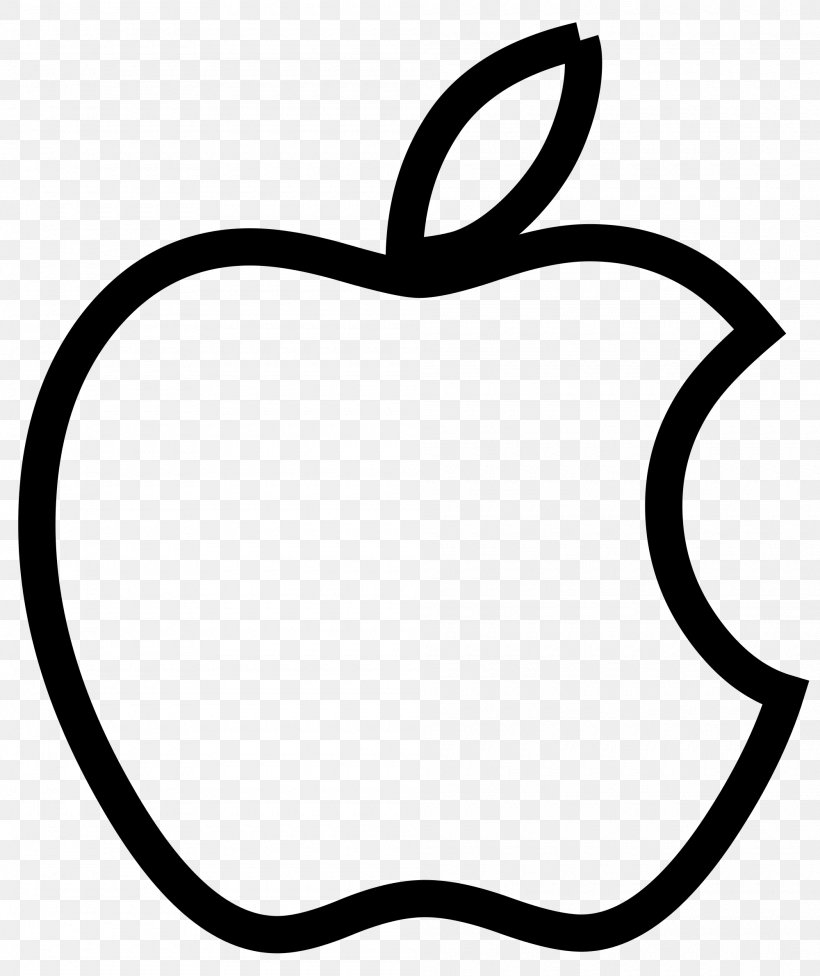 Apple Logo Background, PNG, 2000x2382px, Apple, Blackandwhite, Coloring Book, Iphone, Line Art Download Free