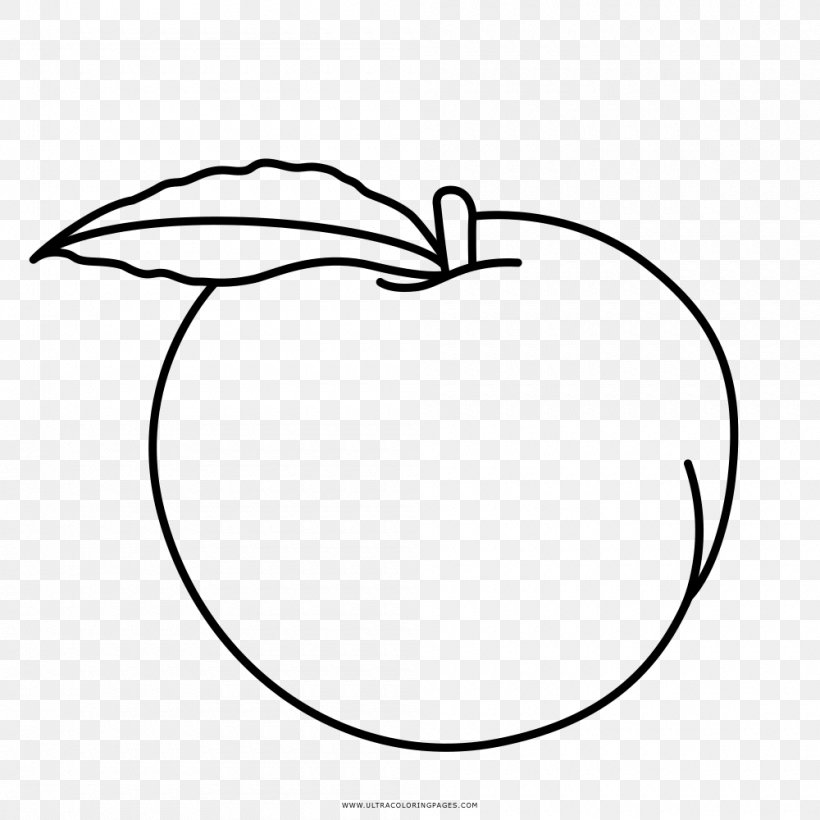 Coloring Book Drawing Peach Black And White, PNG, 1000x1000px, Coloring Book, Area, Artwork, Ausmalbild, Beak Download Free