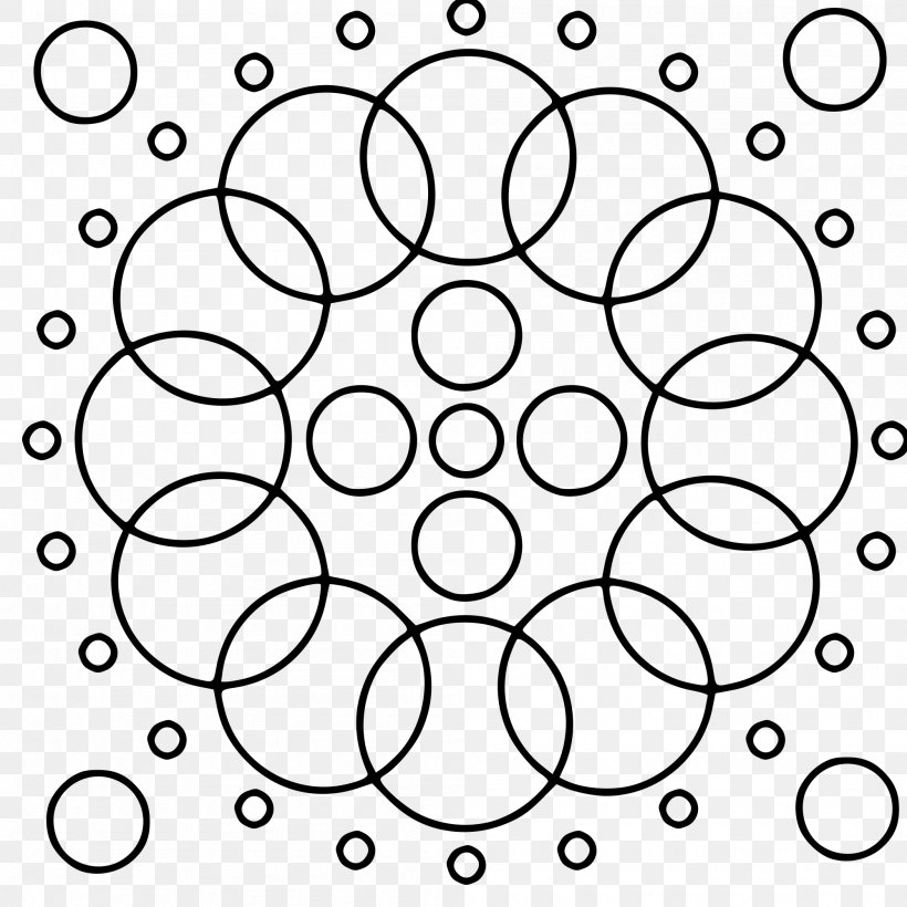 Mandala Coloring Book Drawing Disk Circle, PNG, 2000x2000px, Mandala, Area, Black, Black And White, Celtic Knot Download Free