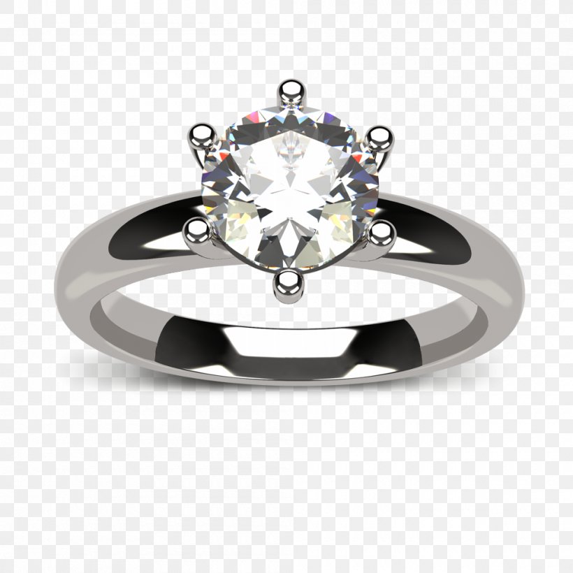 Engagement Ring Moissanite Silver Body Jewellery, PNG, 1000x1000px, Ring, Body Jewellery, Body Jewelry, Diamond, Engagement Download Free