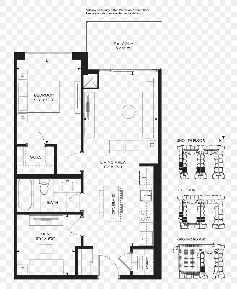 Floor Plan The Craftsman Condominium Real Estate Clarkson, Mississauga, PNG, 820x1000px, Floor Plan, Architecture, Area, Bedroom, Black And White Download Free