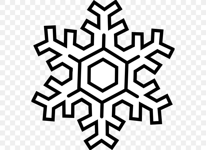 Snowflake Free Content Clip Art, PNG, 570x598px, Snowflake, Area, Black And White, Christmas Ornament, Drawing Download Free