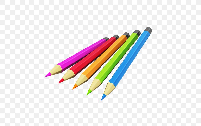 Colored Pencil 3D Computer Graphics, PNG, 512x512px, 3d Computer Graphics, Colored Pencil, Color, Coloring Book, Computer Software Download Free