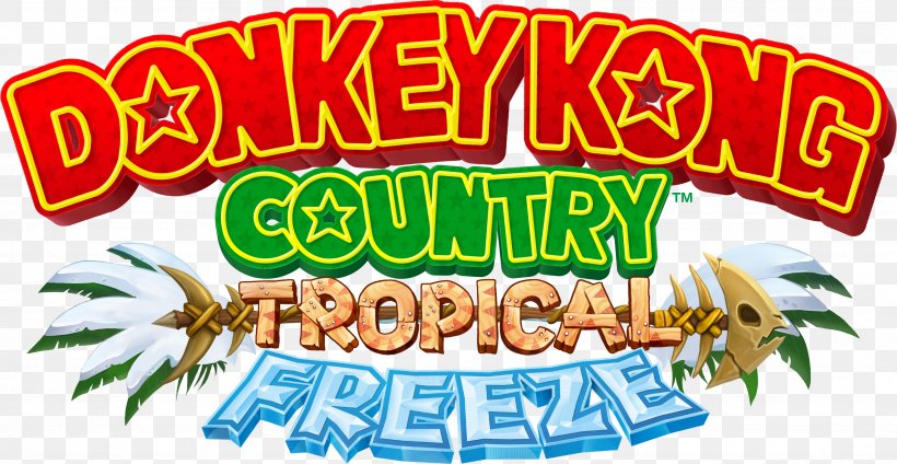 Donkey Kong Country: Tropical Freeze Donkey Kong Country 2: Diddy's Kong Quest Nintendo Switch Wii U Logo, PNG, 3457x1790px, Donkey Kong Country Tropical Freeze, Cuisine, Donkey Kong, Donkey Kong Country, Food Download Free