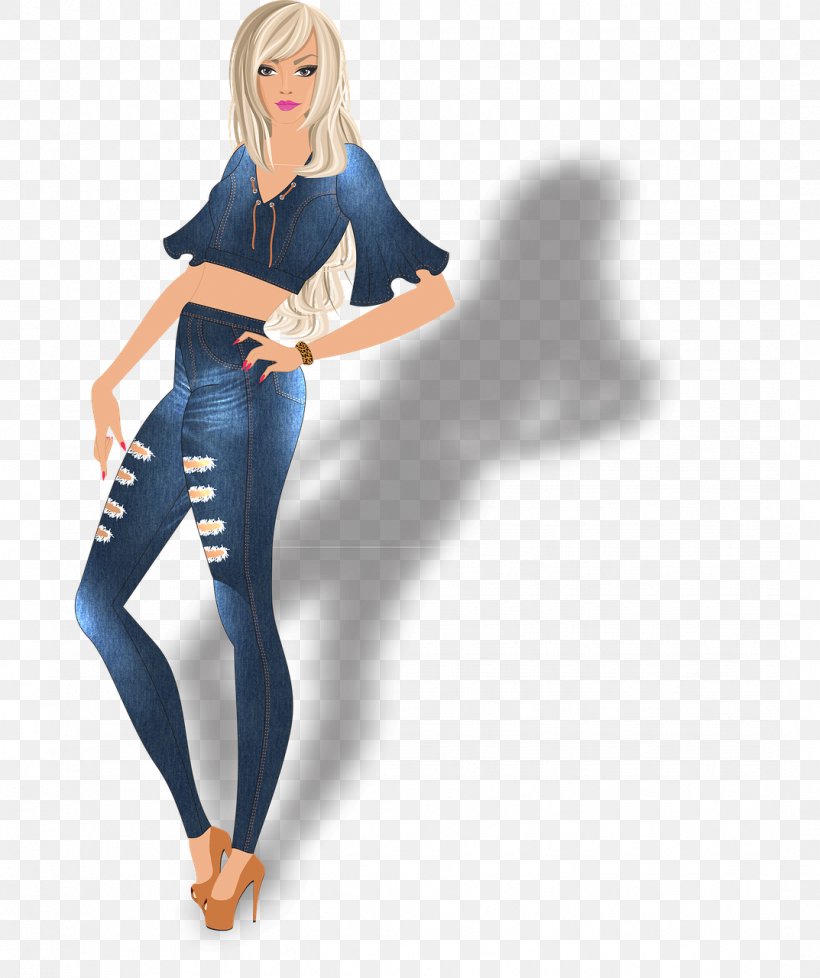 Clip Art Fashion Image File Format, PNG, 1073x1280px, Fashion, Abdomen, Denim, Electric Blue, Fashion Illustration Download Free