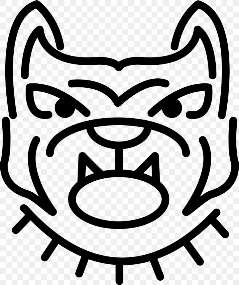 Bulldog Clip Art, PNG, 822x981px, Bulldog, Black, Black And White, Dog, Emoticon Download Free