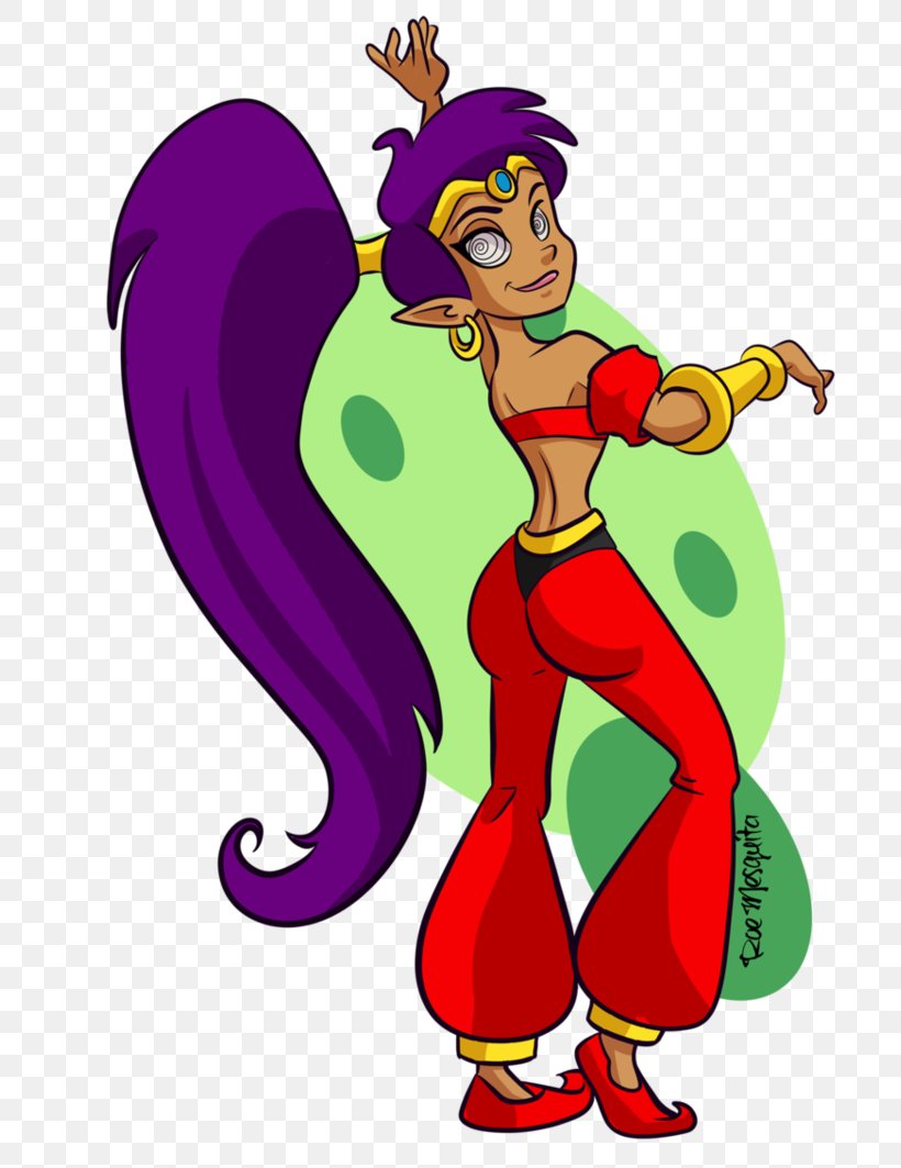 Shantae And The Pirate's Curse Shantae: Half-Genie Hero Shantae: Risky's Revenge Belly Dance, PNG, 751x1063px, Watercolor, Cartoon, Flower, Frame, Heart Download Free