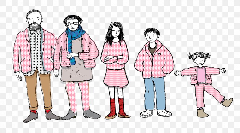 Illustration Family Outerwear Cartoon Drawing, PNG, 1060x591px, Watercolor, Cartoon, Flower, Frame, Heart Download Free