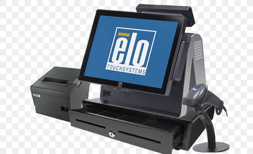Point Of Sale Touchscreen Business Epson Printer, PNG, 708x500px, Point Of Sale, Allinone, Business, Cash Register, Computer Download Free