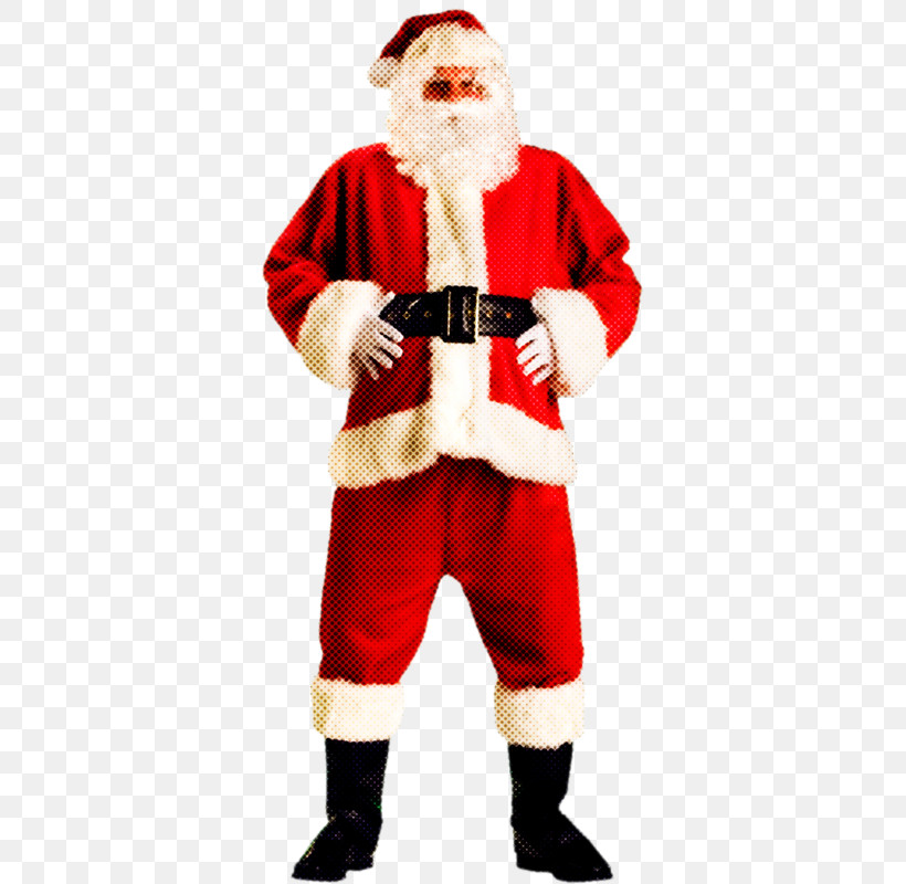 Santa Claus, PNG, 349x800px, Clothing, Costume, Fur, Outerwear, Red Download Free