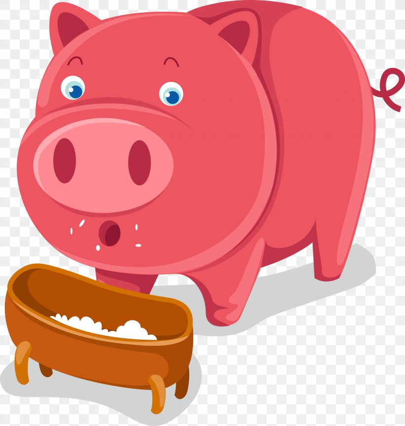 Domestic Pig Cartoon Farm Clip Art, PNG, 4901x5169px, Domestic Pig, Animal, Cartoon, Farm, Livestock Download Free