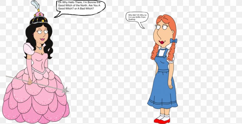 Lois Griffin Bonnie Swanson Good Witch Of The North Dorothy Gale Peter Griffin, PNG, 1024x528px, Watercolor, Cartoon, Flower, Frame, Heart Download Free