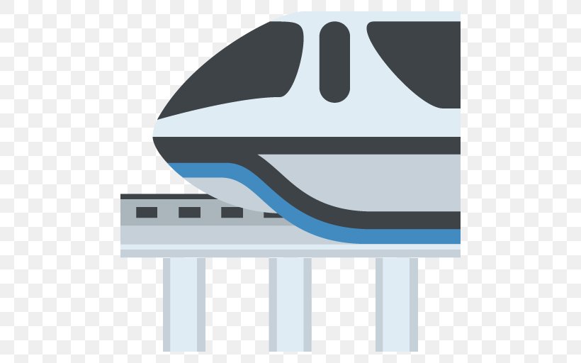Monorail Rail Transport Rapid Transit Train Logo, PNG, 512x512px, Monorail, Blue, Brand, Emoji, Emojipedia Download Free
