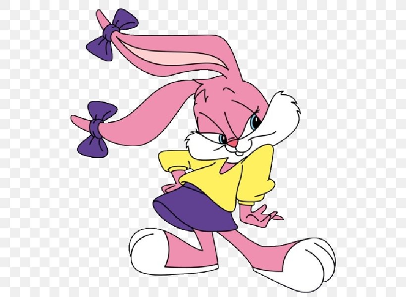 Easter Bunny Buster Bunny Babs Bunny Rabbit Cartoon, PNG, 600x600px, Watercolor, Cartoon, Flower, Frame, Heart Download Free