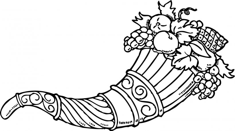 Cornucopia Coloring Book Thanksgiving Clip Art, PNG, 1500x843px, Watercolor, Cartoon, Flower, Frame, Heart Download Free
