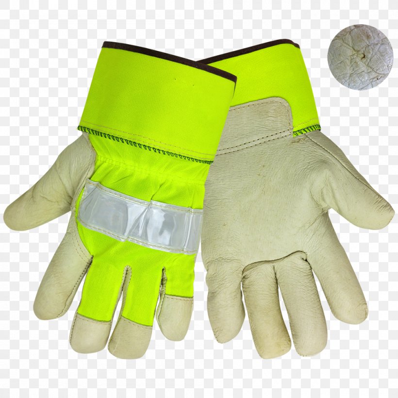 Cut-resistant Gloves High-visibility Clothing Hard Hats Leather, PNG, 1000x1000px, Glove, Bicycle Glove, Chainsaw Safety Clothing, Clothing, Cowhide Download Free