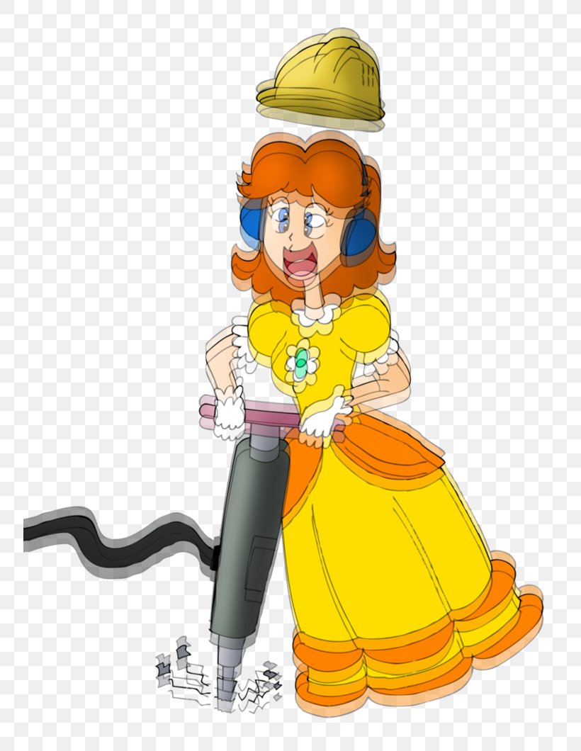 Jackhammer Cartoon Princess Daisy, PNG, 753x1060px, Watercolor, Cartoon, Flower, Frame, Heart Download Free