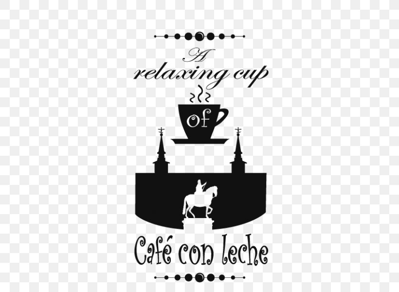 Text Sticker Coffee Wall Decal Cafe, PNG, 600x600px, Text, Adhesive, Black, Black And White, Brand Download Free