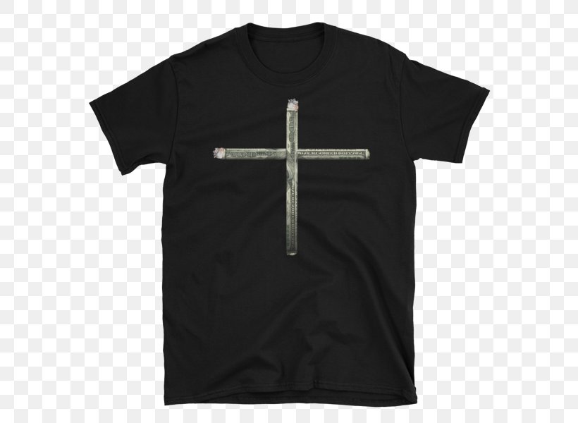 Long-sleeved T-shirt Hoodie, PNG, 600x600px, Tshirt, Black, Clothing, Clothing Sizes, Cross Download Free