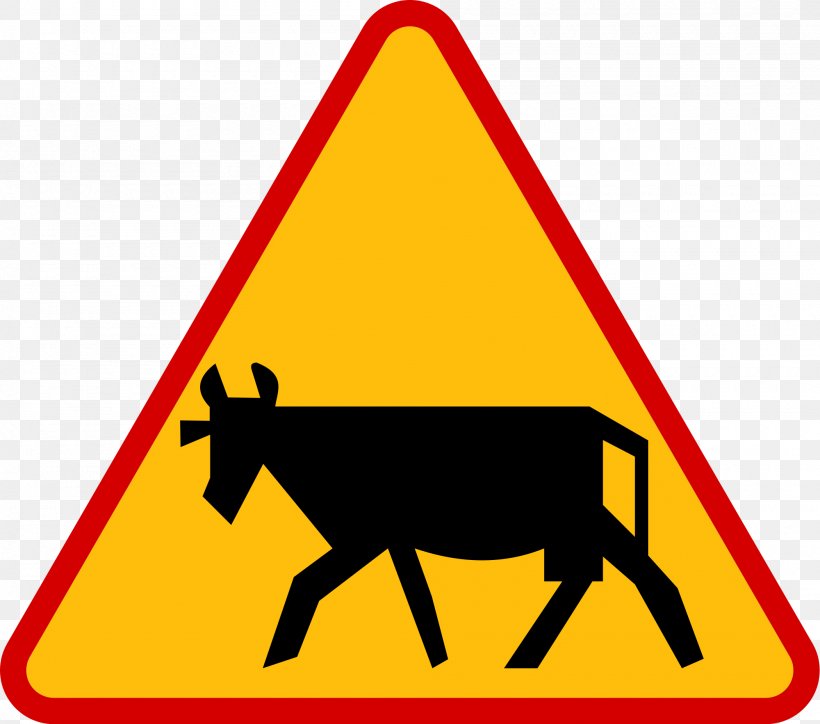 Warning Sign Road Traffic Sign Livestock, PNG, 2000x1766px, Warning Sign, Area, Bourbaki Dangerous Bend Symbol, Carriageway, Livestock Download Free
