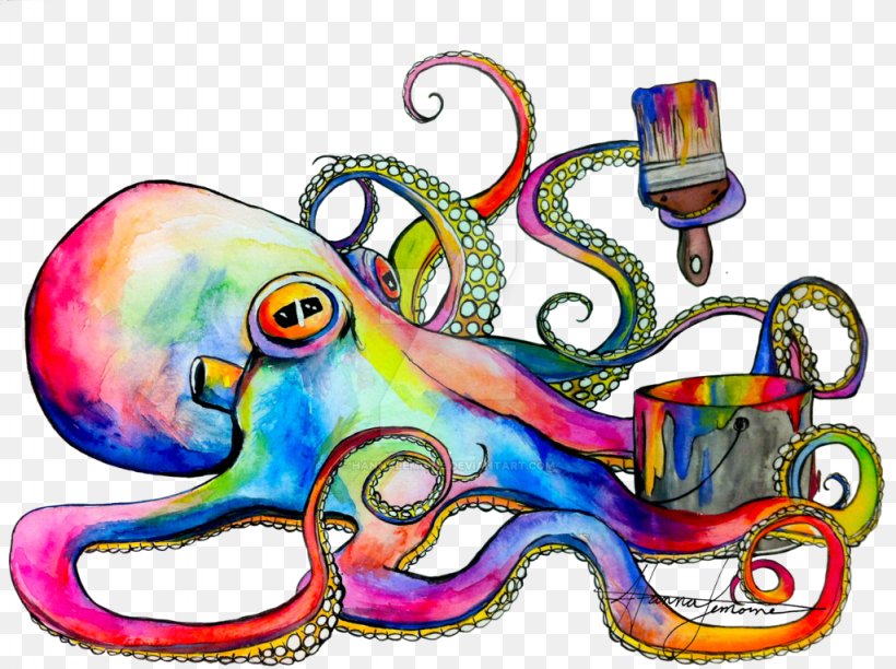 Octopus Art Cephalopod Clip Art, PNG, 1024x765px, Octopus, Animal, Art, Artwork, Cephalopod Download Free