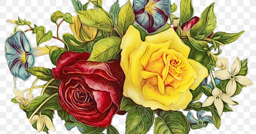 Garden Roses, PNG, 1200x630px, Watercolor, Bouquet, Cut Flowers, Floribunda, Flower Download Free