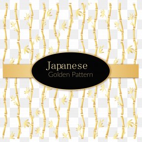 Golden Bamboo Abstract Vector Background Material - Gold Bamboo PNG