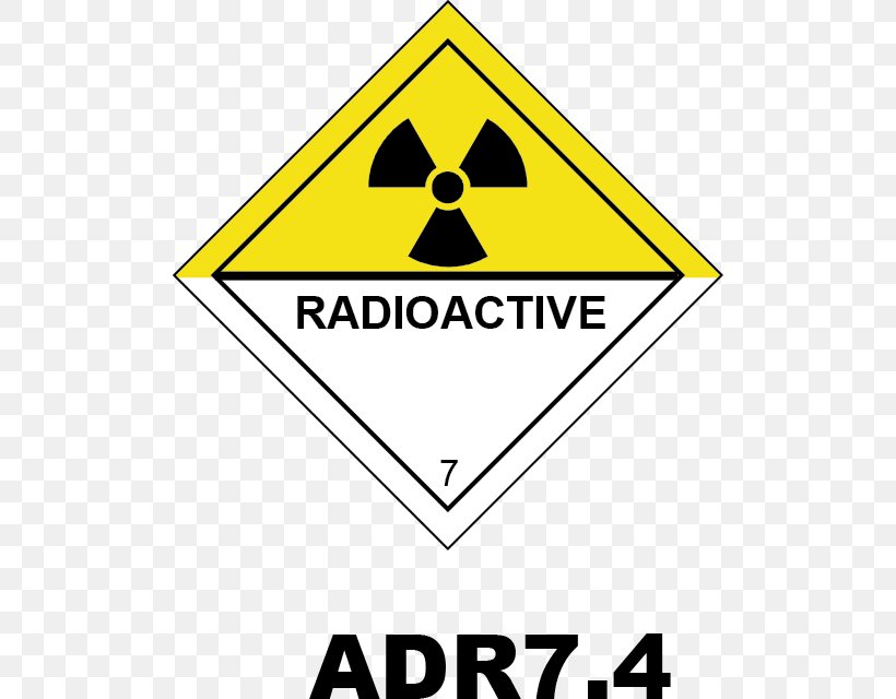 HAZMAT Class 7 Radioactive Substances Dangerous Goods Label Transport Radioactive Waste, PNG, 504x640px, Dangerous Goods, Adr, Area, Brand, Hazchem Download Free