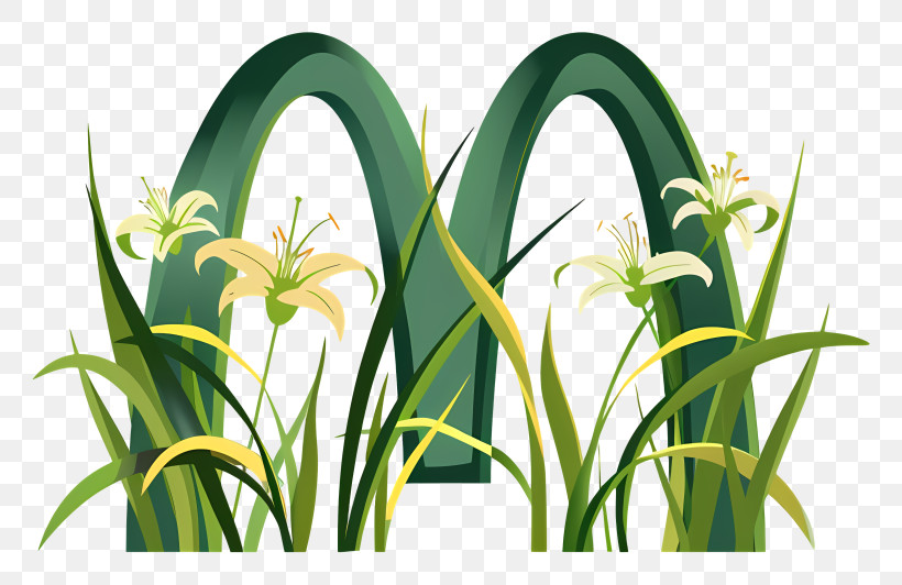 Mcdonalds Logo - Greenery Letter M With Yellow Flowers PNG