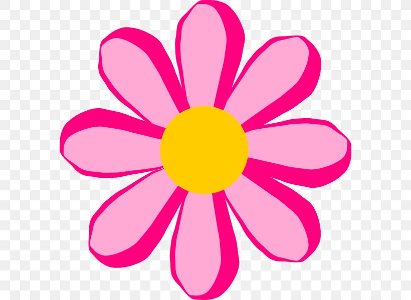 Pink Flower Cartoon, PNG, 582x599px, Petal, Chain, Cut Flowers, Flower, Magenta Download Free