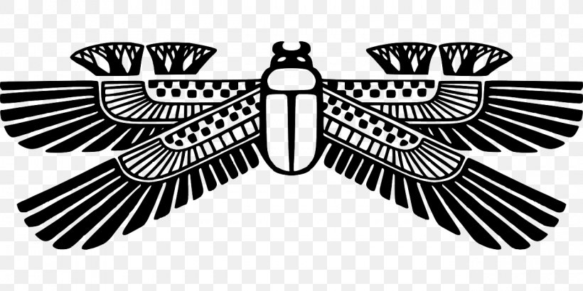 Ancient Egypt Vector Graphics Scarab Clip Art Egyptian Language, PNG, 1280x640px, Ancient Egypt, Art, Beak, Bird, Black And White Download Free