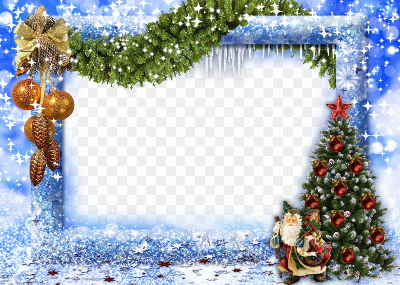 Christmas Picture Frame New Year, PNG, 2243x1600px, Christmas, Android, Blue, Christmas Decoration, Christmas Music Download Free