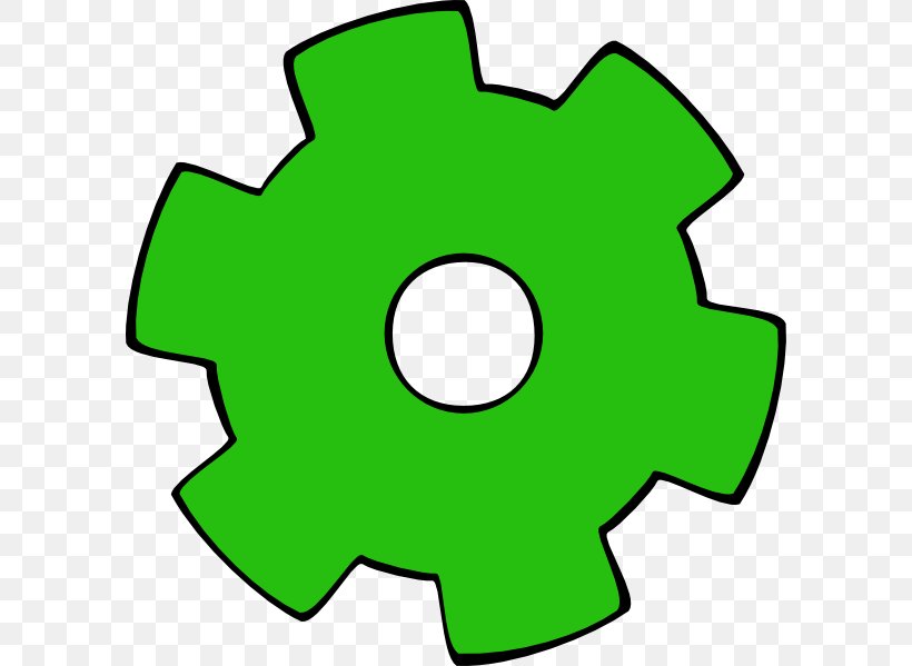 Gear Green Clip Art, PNG, 594x599px, Gear, Area, Artwork, Black Gear, Green Download Free