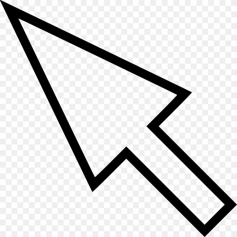 Computer Mouse Pointer Cursor, PNG, 980x980px, Computer Mouse, Area, Black, Black And White, Client Download Free