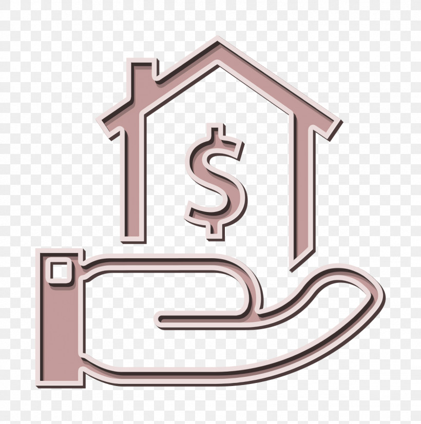 House With Dollar Sign On A Hand Icon Finances Icon Rent Icon, PNG, 1228x1238px, Finances Icon, Finance, Home Equity, Home Equity Line Of Credit, Home Equity Loan Download Free