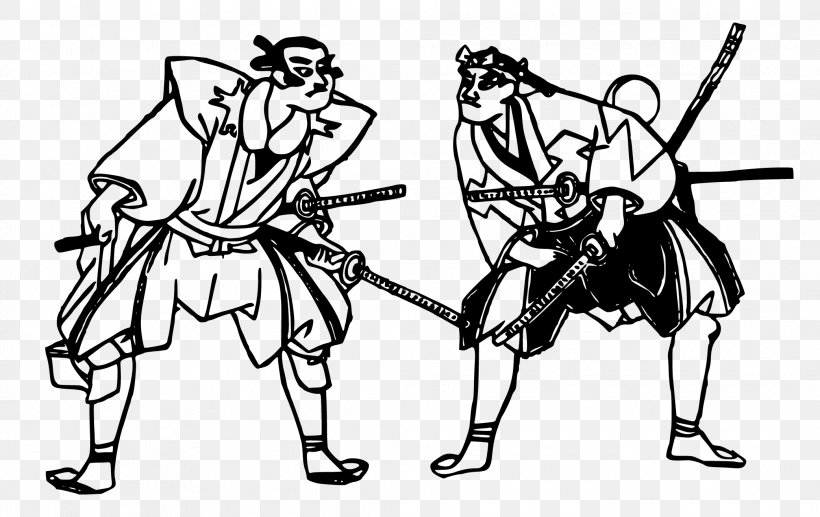 Japan Meiji Restoration Samurai, PNG, 2083x1315px, Japan, Art, Black, Black And White, Cartoon Download Free