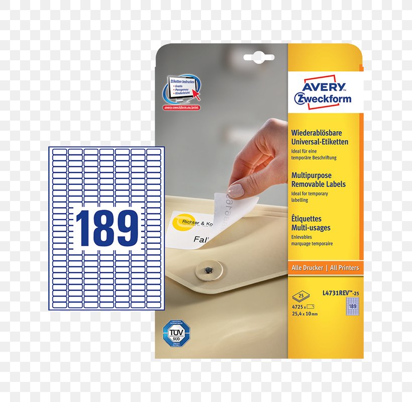 Standard Paper Size Label Avery Dennison Avery Zweckform, PNG, 800x800px, Paper, Adhesive, Avery Dennison, Avery Zweckform, Brand Download Free