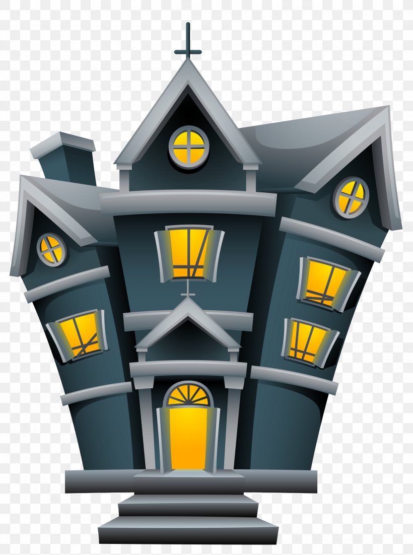 Halloween Haunted House Clip Art, PNG, 2232x3000px, Halloween, Haunted Attraction, Haunted House, House, Yellow Download Free