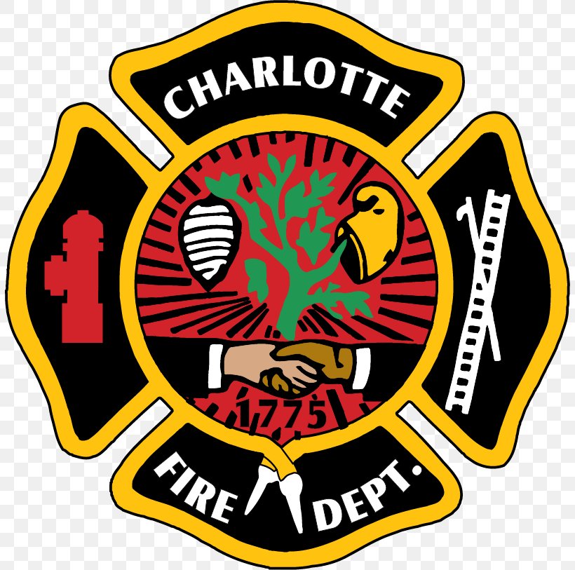 Charlotte Fire Department Firefighter Fire Station Vector Graphics, PNG, 806x813px, Fire Department, Badge, Cdr, Charlotte, Charlotte Fire Department Download Free