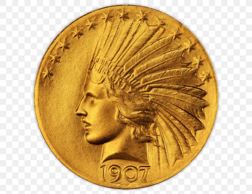 Coin American Gold Eagle Indian Head Gold Pieces, PNG, 630x630px, Coin, American Gold Eagle, Brass, Bronze, Currency Download Free