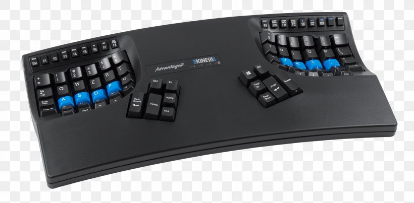 Computer Keyboard Kinesis Advantage KB600 Ergonomic Keyboard Kinesis Advantage 2 LF QWERTY / DVORAK, PNG, 2080x1024px, Computer Keyboard, Cherry, Computer, Computeraided Ergonomics, Electronic Device Download Free